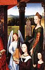 Triptych Canvas Paintings - The Donne Triptych [detail 4, central panel]